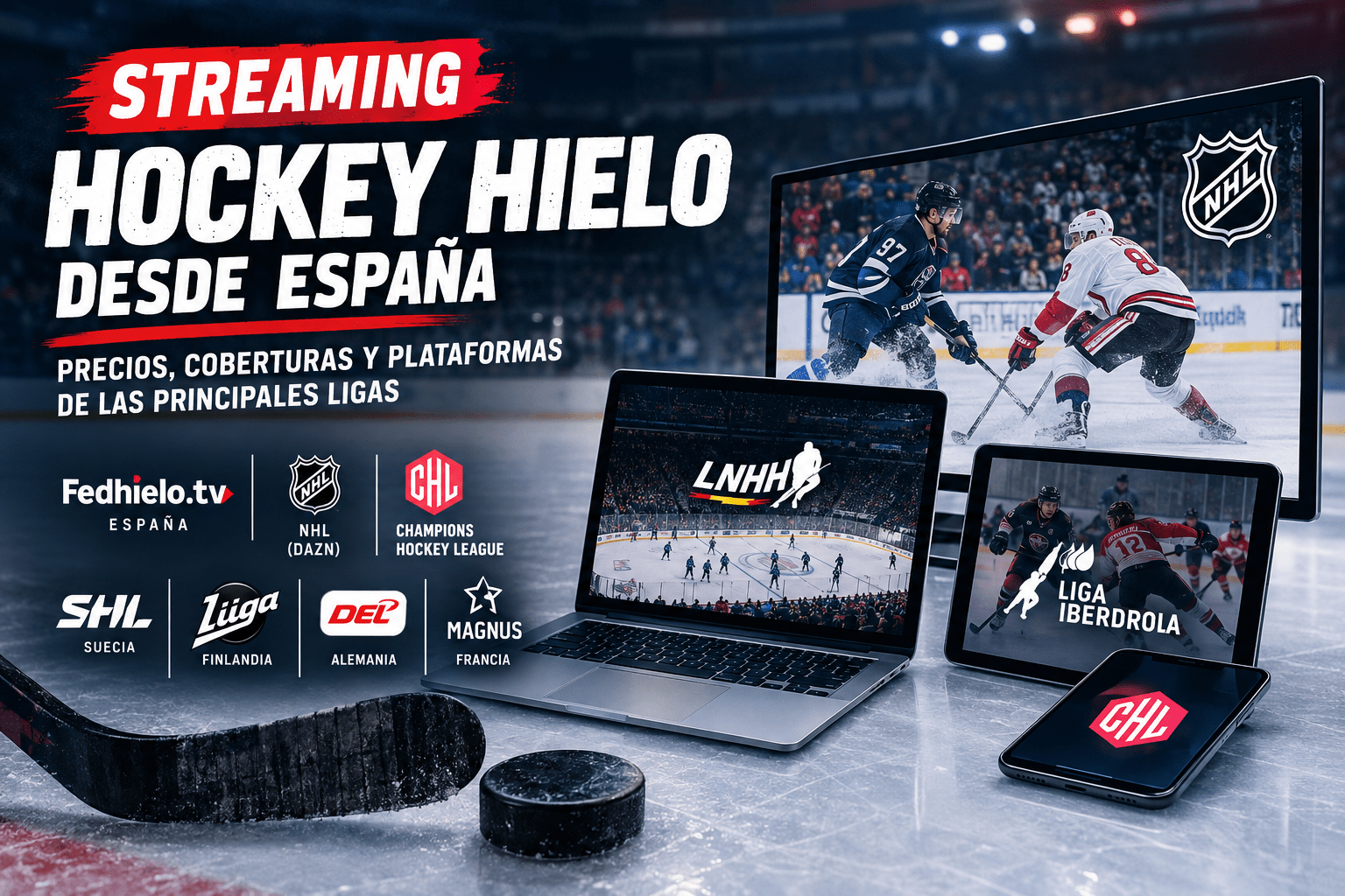 Imagen destacada: Guía de precios 2026-2027: cómo ver y cuánto cuesta cada liga de hockey hielo en streaming desde España